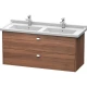 Тумба орех 122 см Duravit Brioso BR414401079
