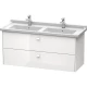 Тумба белый глянец 122 см Duravit Brioso BR414402222