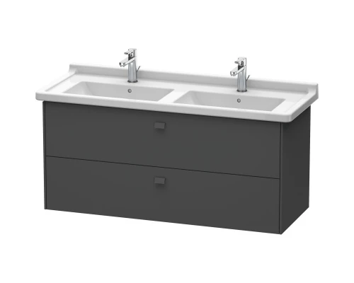 Тумба графит матовый 122 см Duravit Brioso BR414404949