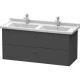 Тумба графит матовый 122 см Duravit Brioso BR414404949