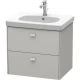 Тумба бетонно-серый матовый 62 см Duravit Brioso BR414500707