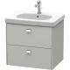 Тумба бетонно-серый матовый 62 см Duravit Brioso BR414501007