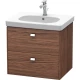 Тумба темный орех 62 см Duravit Brioso BR414501021