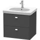 Тумба графит матовый 62 см Duravit Brioso BR414501049