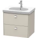 Тумба тауп матовый 62 см Duravit Brioso BR414501091