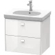 Тумба белый глянец 62 см Duravit Brioso BR414502222