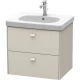 Тумба тауп матовый 62 см Duravit Brioso BR414509191