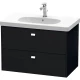 Тумба черный дуб 82 см Duravit Brioso BR414601016
