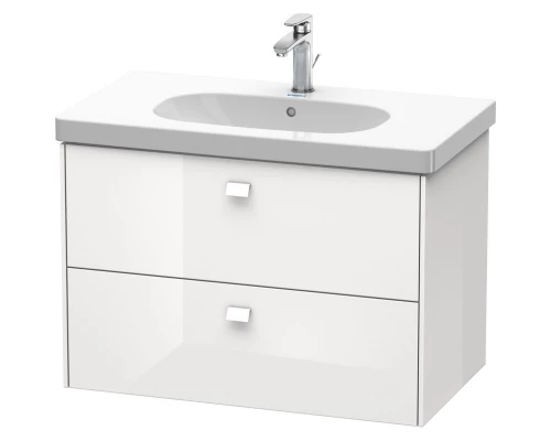 Тумба белый глянец 82 см Duravit Brioso BR414602222