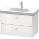 Тумба белый глянец 82 см Duravit Brioso BR414602222