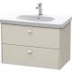 Тумба тауп матовый 82 см Duravit Brioso BR414609191