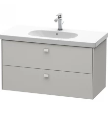 Тумба бетонно-серый матовый 102 см Duravit Brioso BR414700707