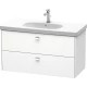 Тумба белый матовый 102 см Duravit Brioso BR414701018