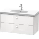 Тумба белый глянец 102 см Duravit Brioso BR414701022