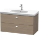 Тумба серый дуб 102 см Duravit Brioso BR414701035