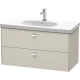 Тумба тауп матовый 102 см Duravit Brioso BR414701091