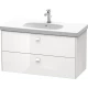 Тумба белый глянец 102 см Duravit Brioso BR414702222