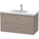 Тумба базальт матовый 102 см Duravit Brioso BR414704343