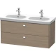 Тумба серый дуб 117 см Duravit Brioso BR414801035