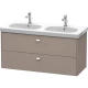 Тумба базальт матовый 117 см Duravit Brioso BR414801043
