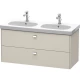 Тумба тауп матовый 117 см Duravit Brioso BR414801091