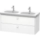Тумба белый матовый 117 см Duravit Brioso BR414801818