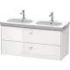 Тумба белый глянец 117 см Duravit Brioso BR414802222
