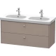 Тумба базальт матовый 117 см Duravit Brioso BR414804343