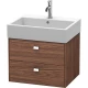 Тумба темный орех 58,4 см Duravit Brioso BR415301021