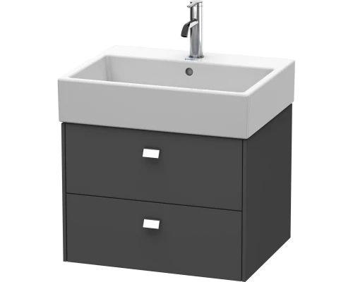 Тумба графит матовый 58,4 см Duravit Brioso BR415301049