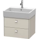 Тумба тауп матовый 58,4 см Duravit Brioso BR415301091