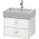 Тумба белый глянец 58,4 см Duravit Brioso BR415302222