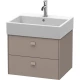 Тумба базальт матовый 58,4 см Duravit Brioso BR415304343