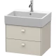 Тумба тауп матовый 58,4 см Duravit Brioso BR415309191