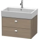 Тумба серый дуб 68,4 см Duravit Brioso BR415401035