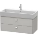 Тумба бетонно-серый матовый 98,4 см Duravit Brioso BR415601007