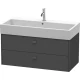Тумба графит матовый 98,4 см Duravit Brioso BR415604949