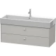 Тумба бетонно-серый матовый 118,4 см Duravit Brioso BR415700707