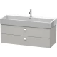 Тумба бетонно-серый матовый 118,4 см Duravit Brioso BR415701007