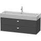Тумба графит матовый 118,4 см Duravit Brioso BR415701049