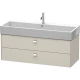 Тумба тауп матовый 118,4 см Duravit Brioso BR415701091