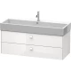 Тумба белый глянец 118,4 см Duravit Brioso BR415702222