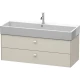 Тумба тауп матовый 118,4 см Duravit Brioso BR415709191