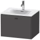 Тумба графит матовый 62 см Duravit Brioso BR421004949