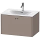 Тумба базальт матовый 72 см Duravit Brioso BR421101043