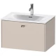 Тумба тауп матовый 72 см Duravit Brioso  BR421101091