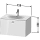 Тумба белый матовый 72 см Duravit Brioso BR421101818
