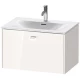 Тумба белый глянец 72 см Duravit Brioso BR421102222