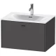 Тумба графит матовый 72 см Duravit Brioso BR421104949