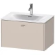 Тумба тауп матовый 72 см Duravit Brioso BR421109191